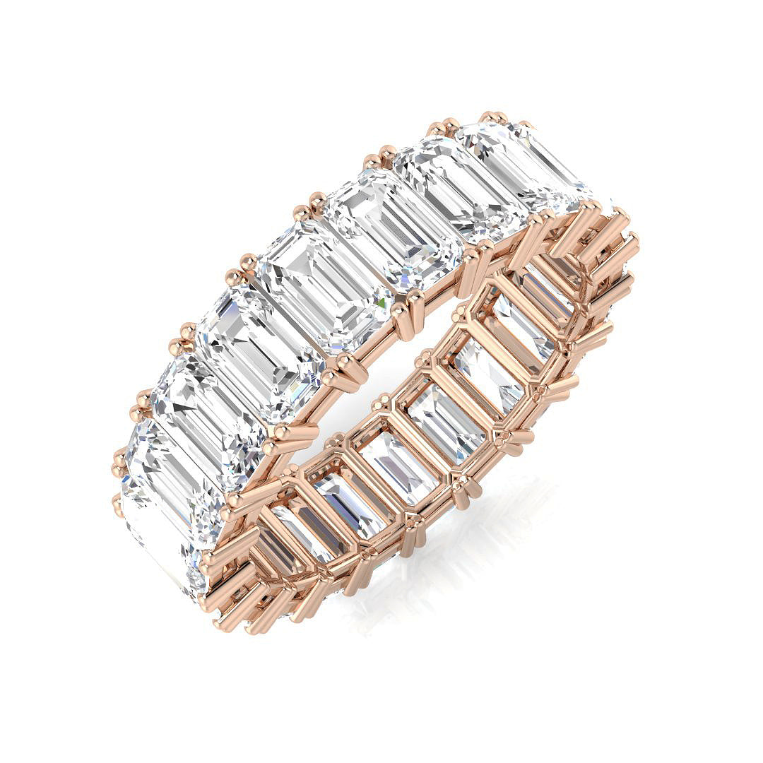 Full Eternity Diamond Ring 3.27ct–9.57ct – SR3263 – 18k Rose Gold