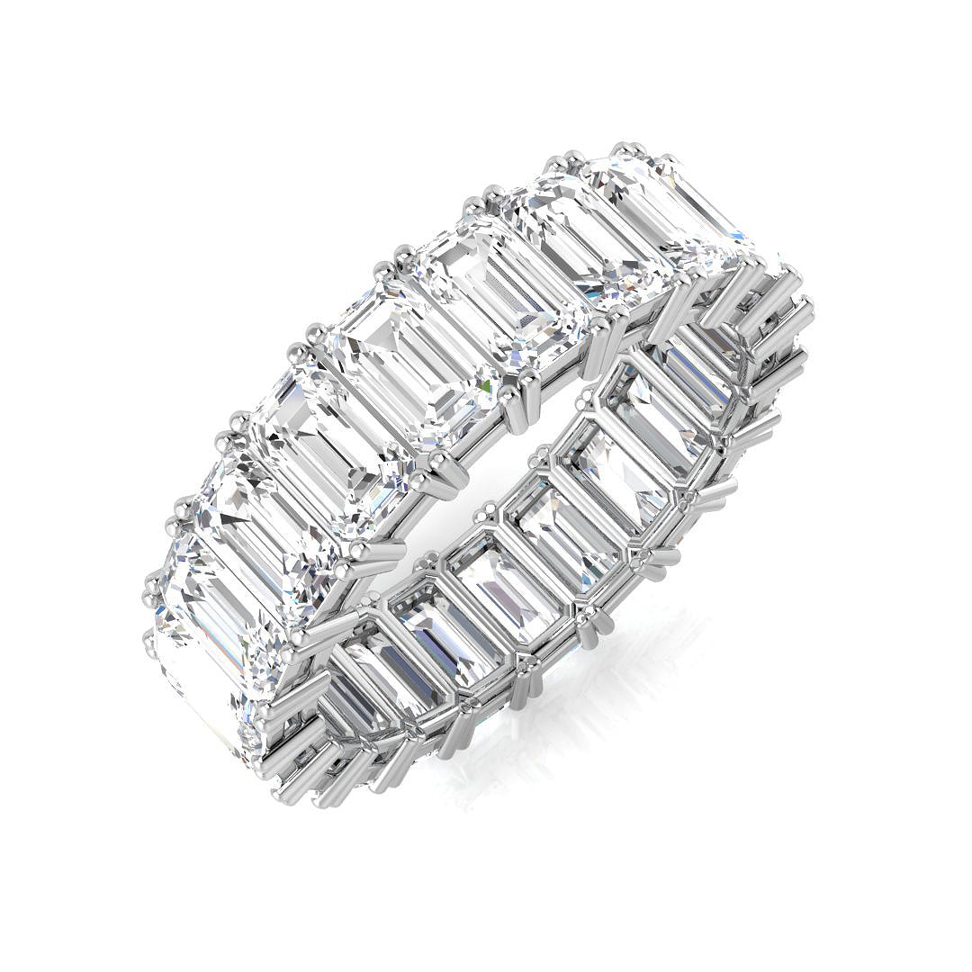 Full Eternity Diamond Ring 3.27ct–9.57ct – SR3263 – 18k White Gold