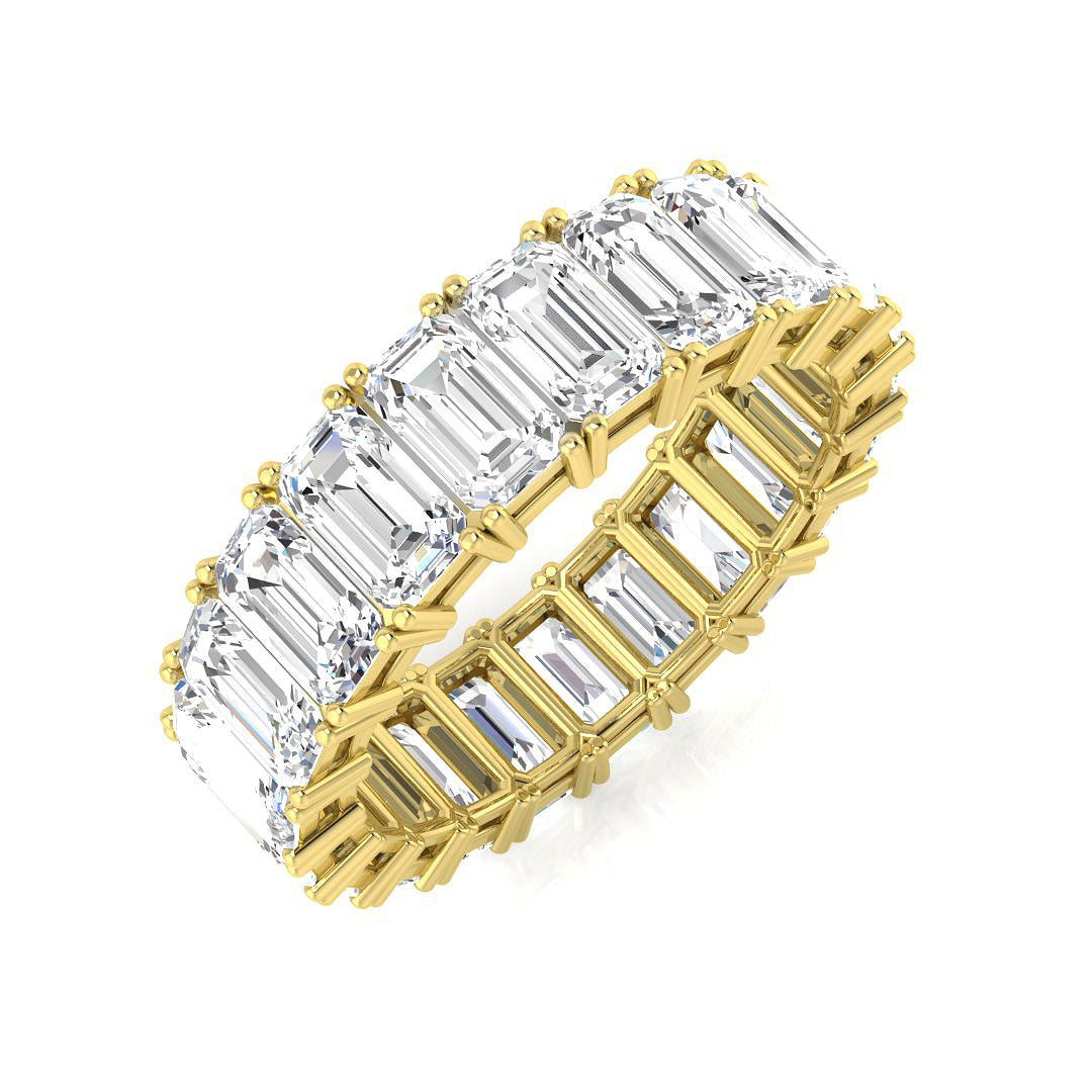Full Eternity Diamond Ring 3.27ct–9.57ct – SR3263 – 18k Yellow Gold