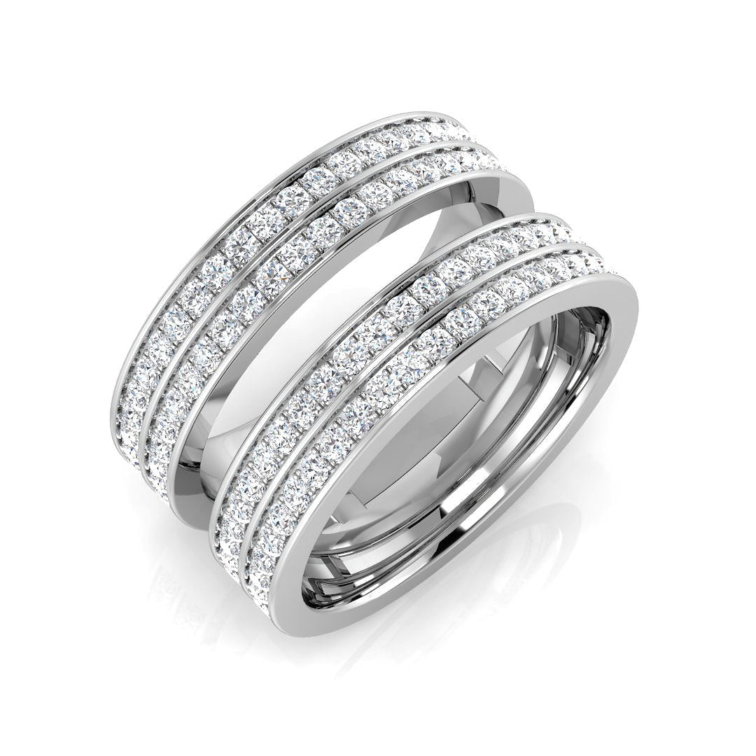 Half Eternity Diamond Ring 0.75ct – SR3267 – 18k White Gold