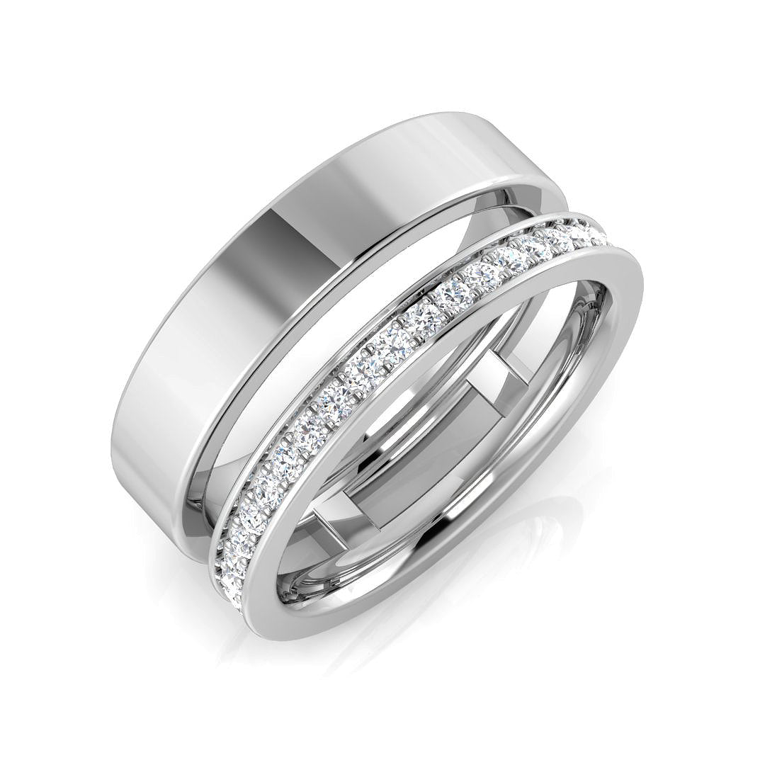 Half Eternity Diamond Ring 0.24ct – SR3314 – 18k White Gold