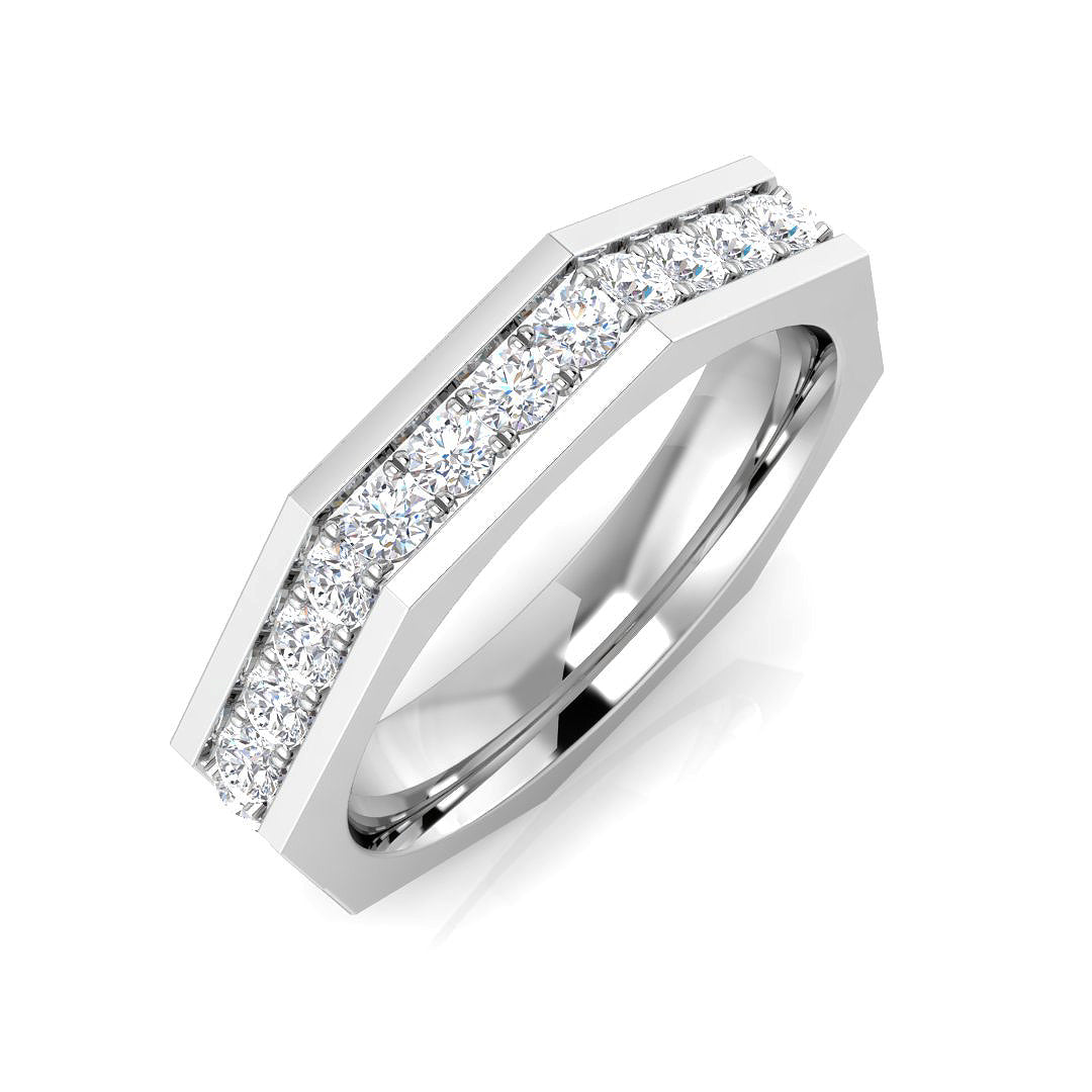 Half Eternity Diamond Ring 0.42ct–0.43ct – SR3355 – 18k White Gold