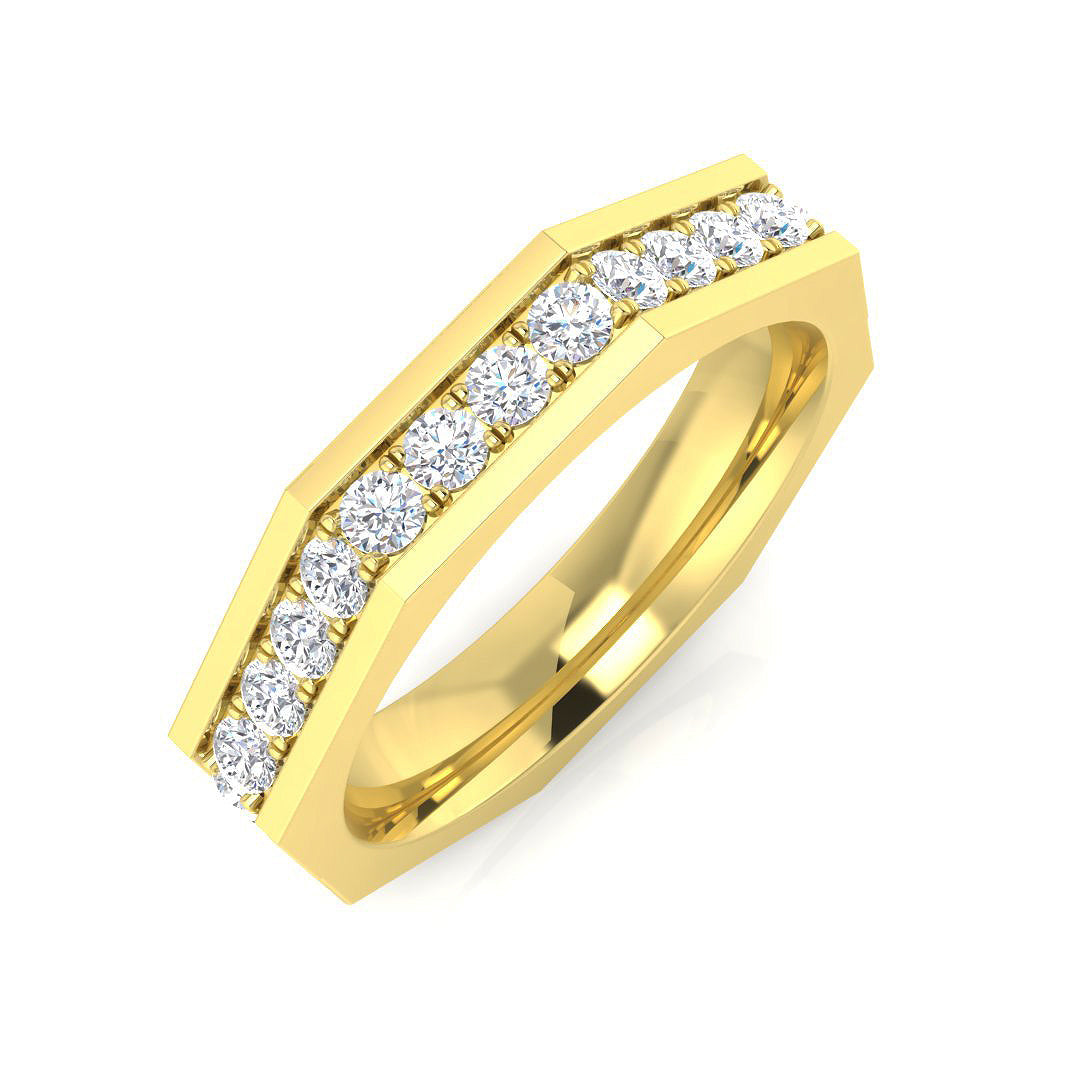 Half Eternity Diamond Ring 0.42ct–0.43ct – SR3355 – 18k Yellow Gold