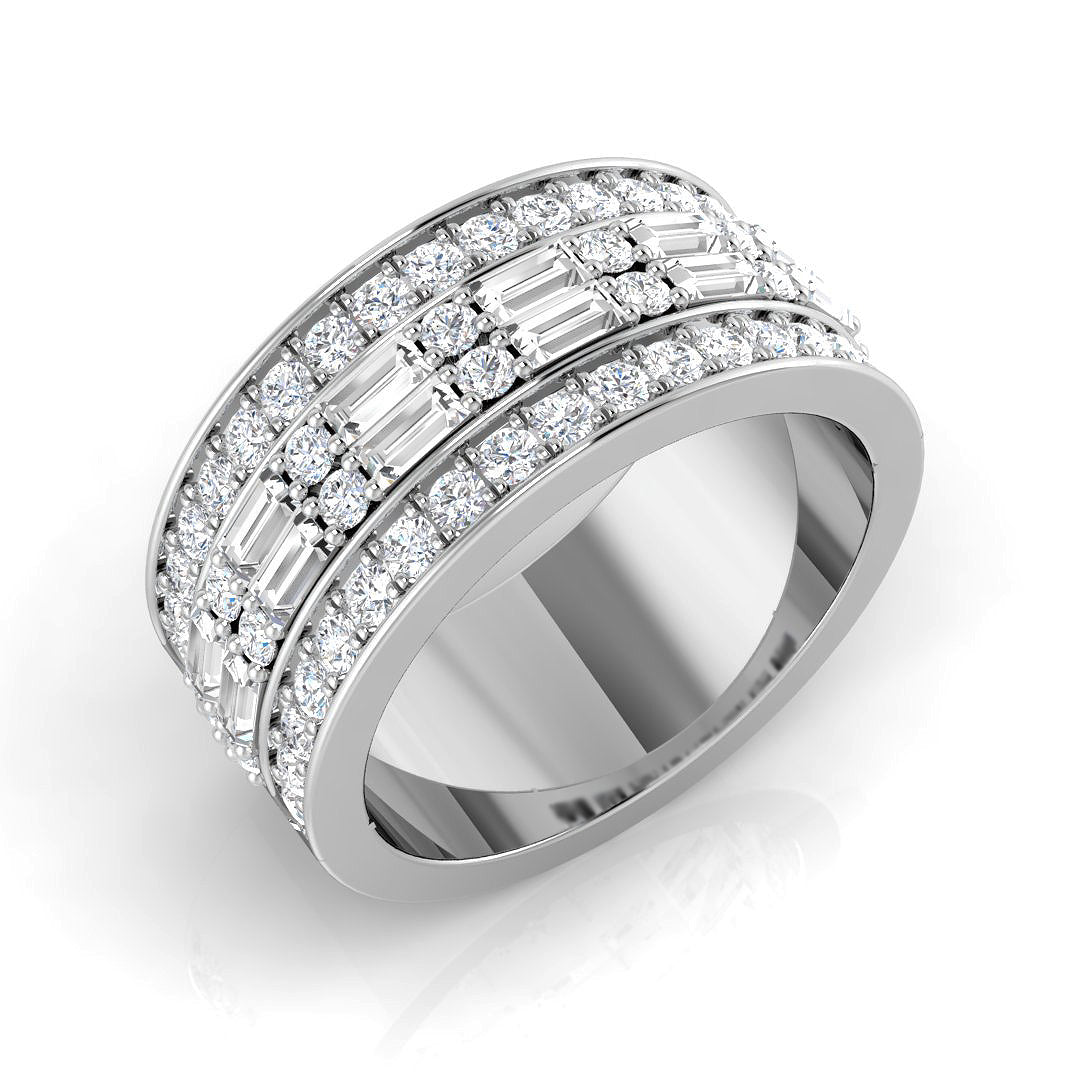 Half Eternity Diamond Ring 1.31ct–1.87ct – SR3382 – 18k White Gold