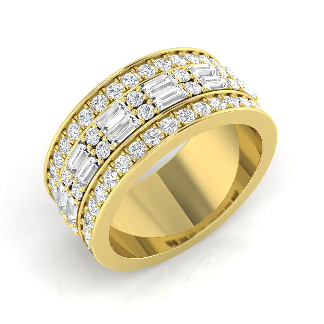 Half Eternity Diamond Ring 1.31ct–1.87ct – SR3382 – 18k Yellow Gold