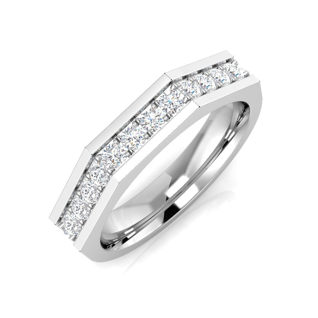 Half Eternity Diamond Ring 0.42ct–0.43ct – SR3355 – 18k White Gold