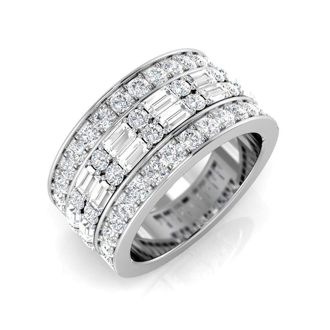 Half Eternity Diamond Ring 1.31ct–1.87ct – SR3382 – 18k White Gold