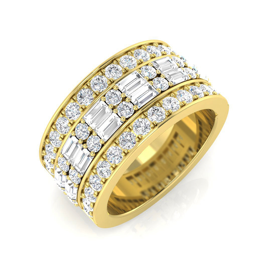 Half Eternity Diamond Ring 1.31ct–1.87ct – SR3382 – 18k Yellow Gold