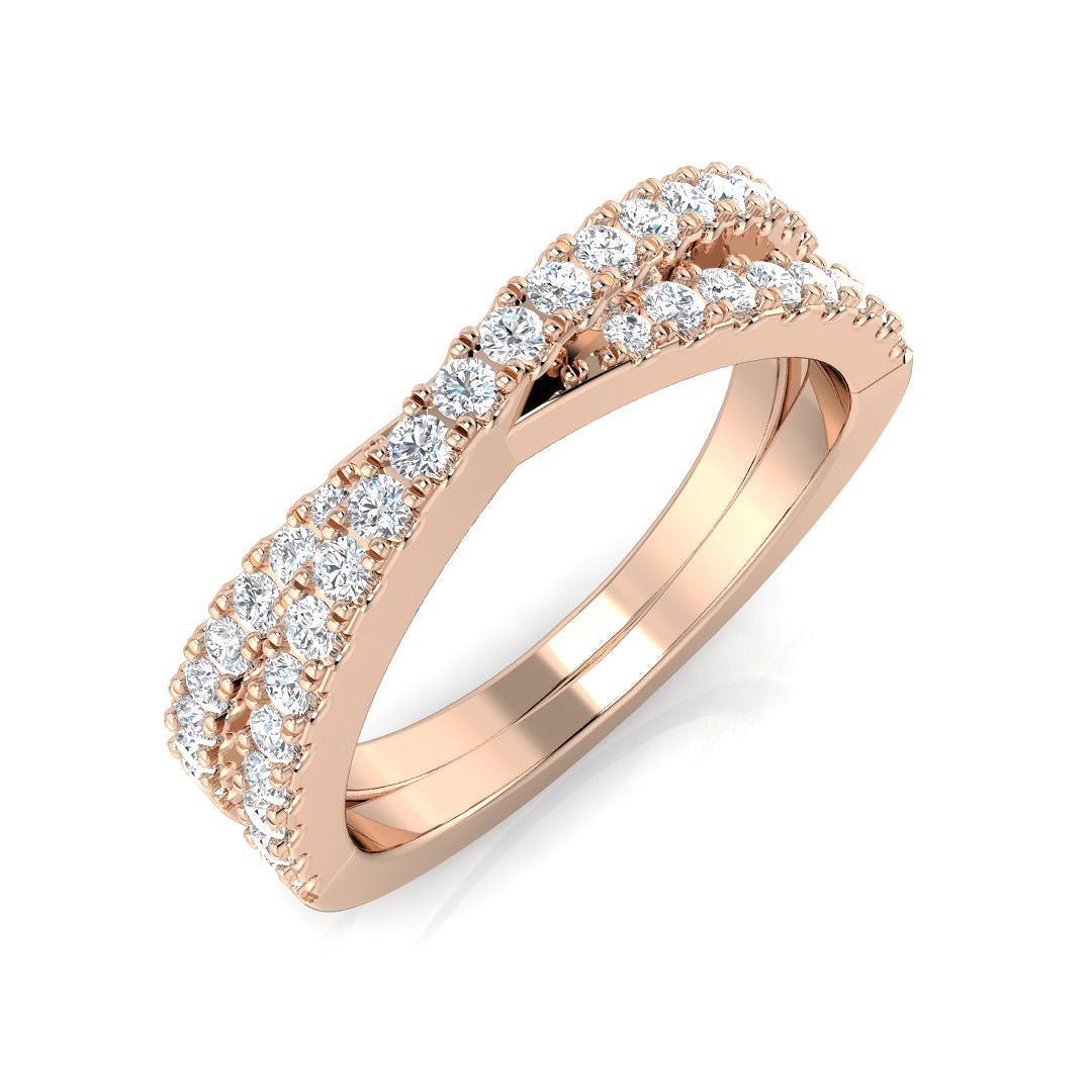 Fancy Diamond Ring 0.48ct–0.9ct – SR3438 – 18k Rose Gold