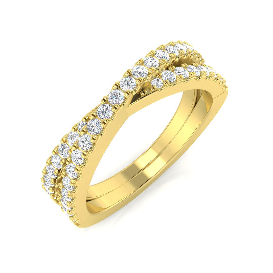 Fancy Diamond Ring 0.48ct–0.9ct – SR3438 – 18k Yellow Gold