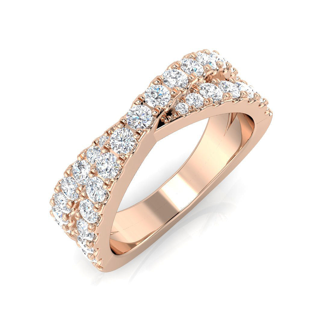 Fancy Diamond Ring 0.48ct–0.9ct – SR3438 – 18k Rose Gold