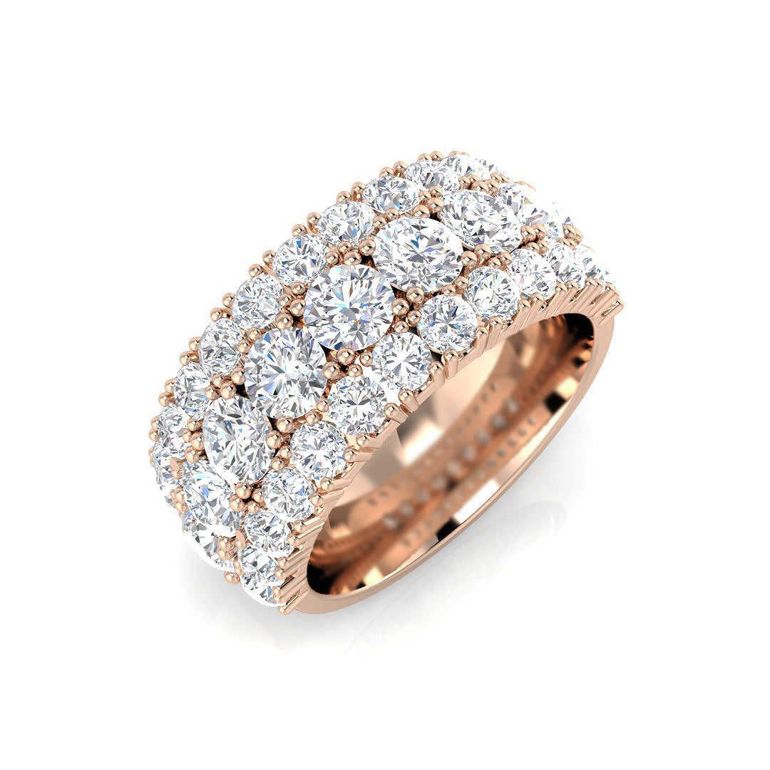Fancy Diamond Ring 3.76ct – SR3478 – 18k Rose Gold