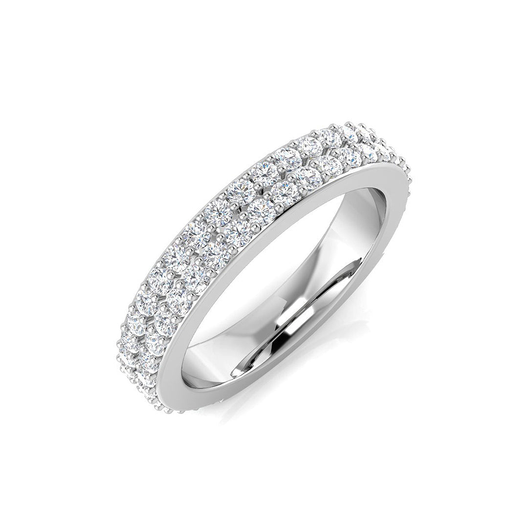 Half Eternity Diamond Ring 0.94ct – SR354A – 18k White Gold