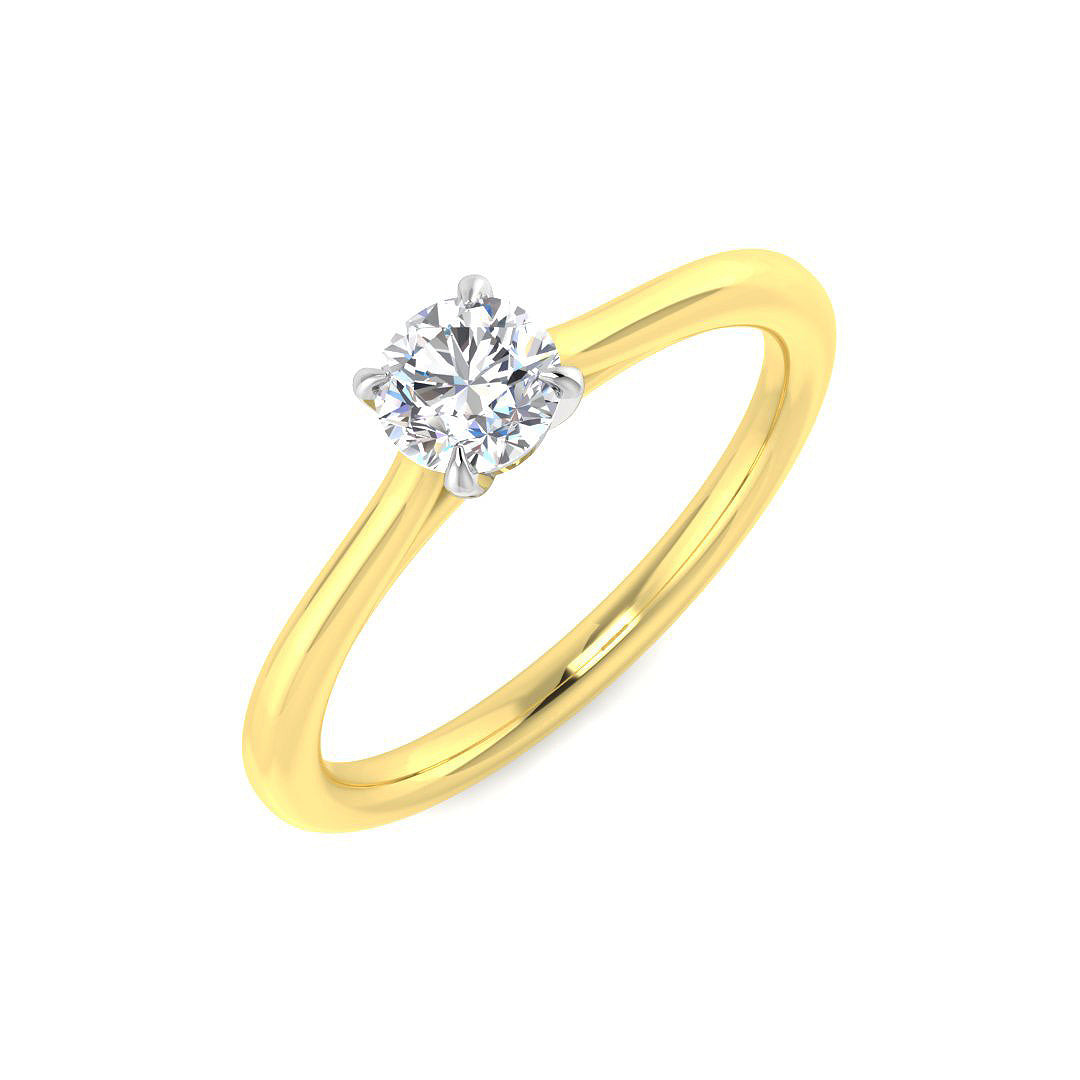 Engagement Diamond Ring 0.4ct–0.5ct – SR3634 – 18k Yellow Gold