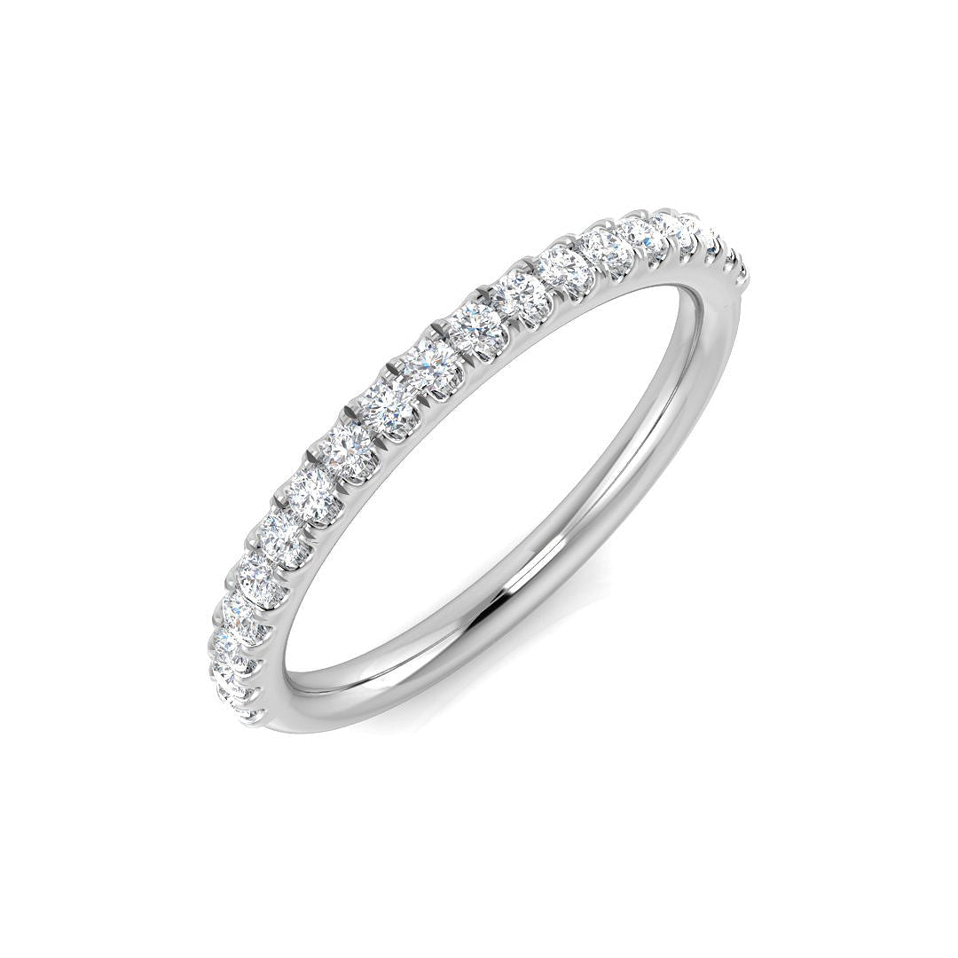 Half Eternity Diamond Ring 0.24ct – SR3689 – 18k White Gold