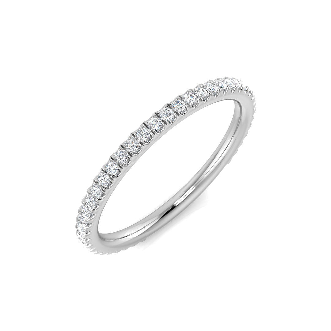 Half Eternity Diamond Ring 0.23ct – SR3711 – 18k White Gold
