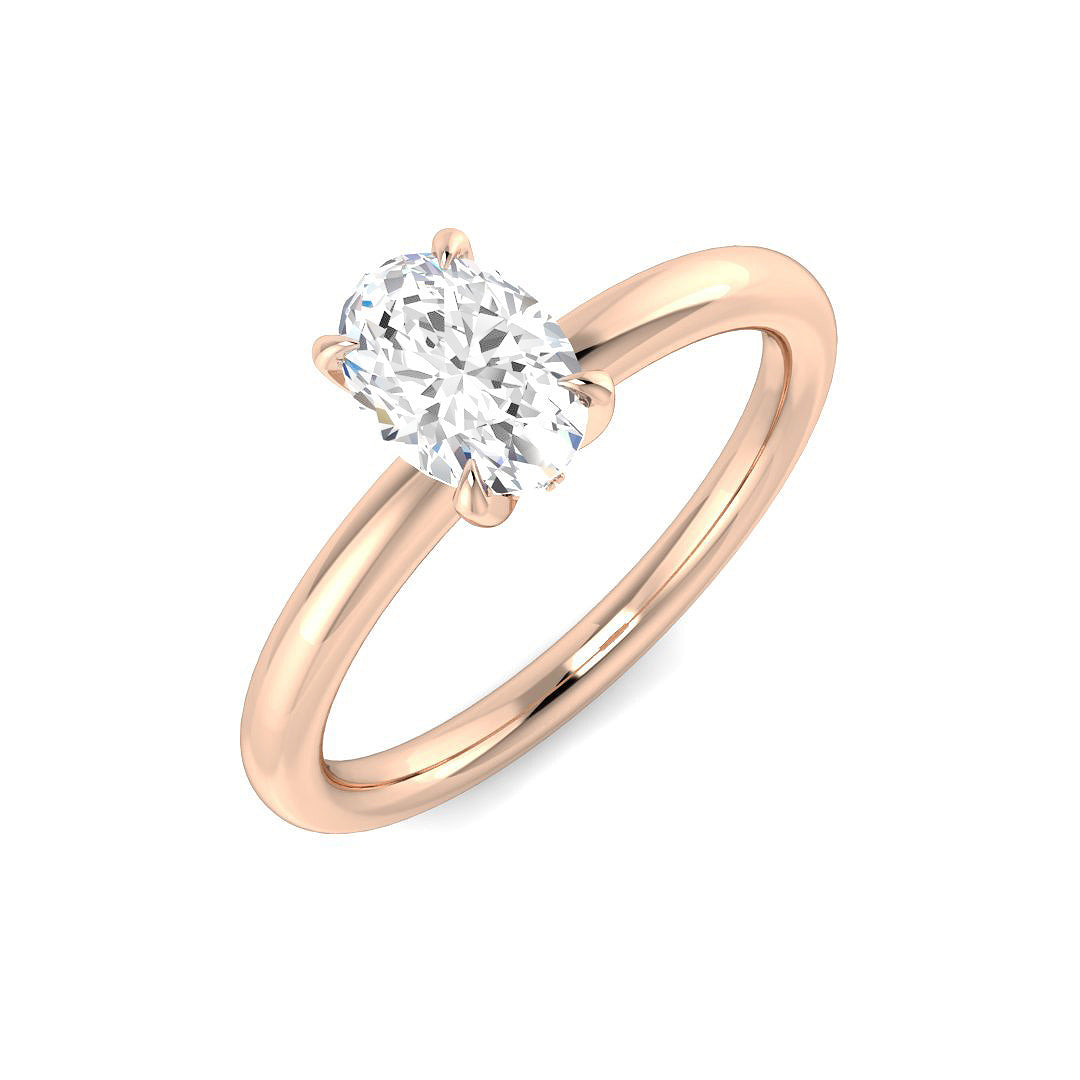 Engagement Lab-Grown Diamond Ring 0.75ct–0.81ct – SR3780 – 18k Rose Gold