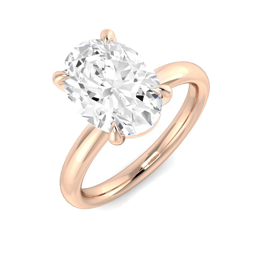 Engagement Diamond Ring 0.23ct–5.0ct – SR1593 – 18k Rose Gold