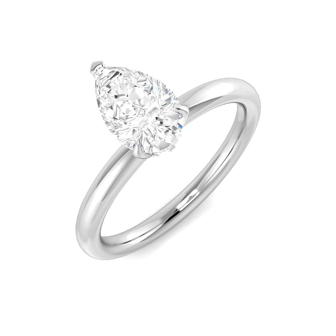 Engagement Lab-Grown Diamond Ring 1.08ct–1.11ct – SR3795 – 18k White Gold
