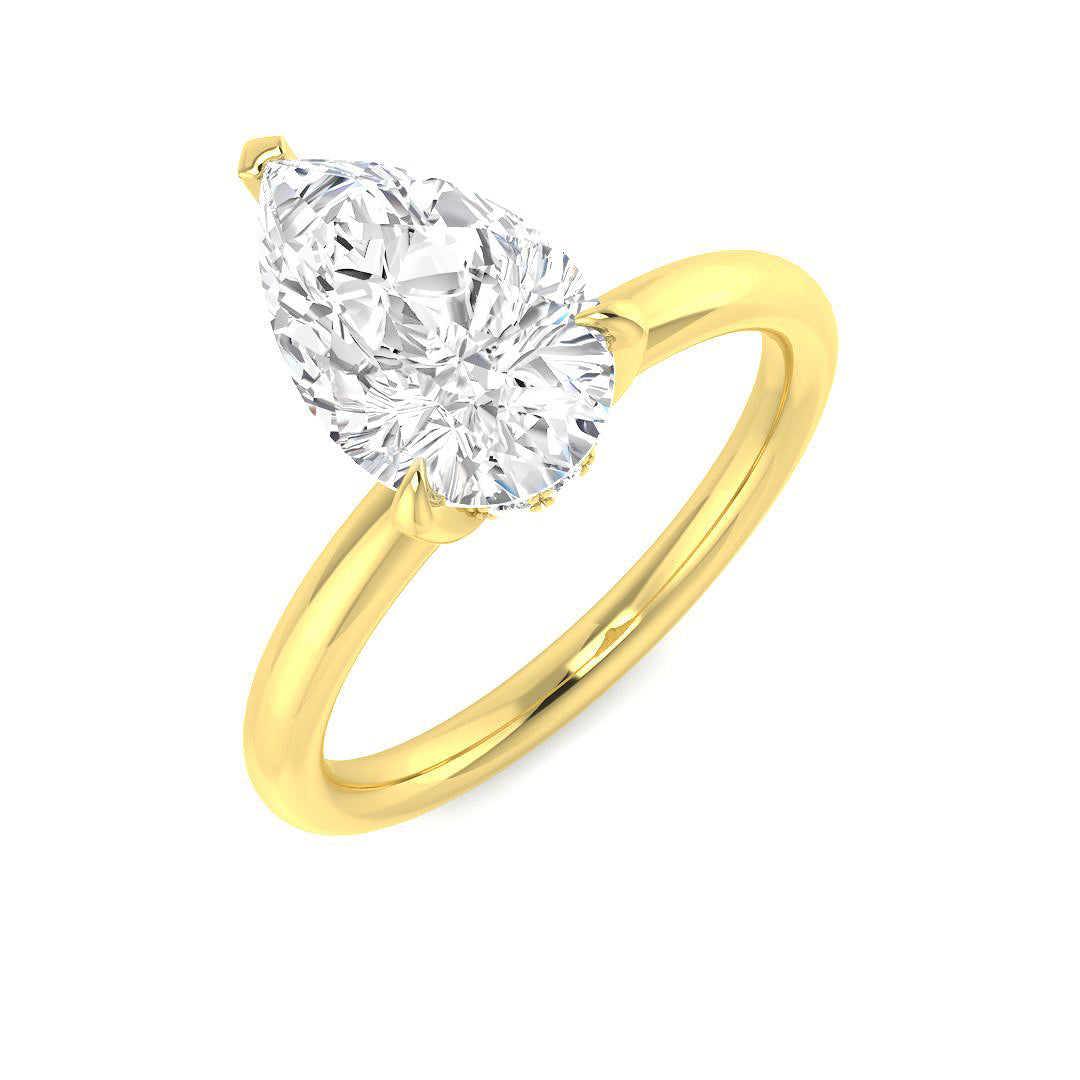Engagement Lab-Grown Diamond Ring 2.16ct – SR3802 – 18k Yellow Gold