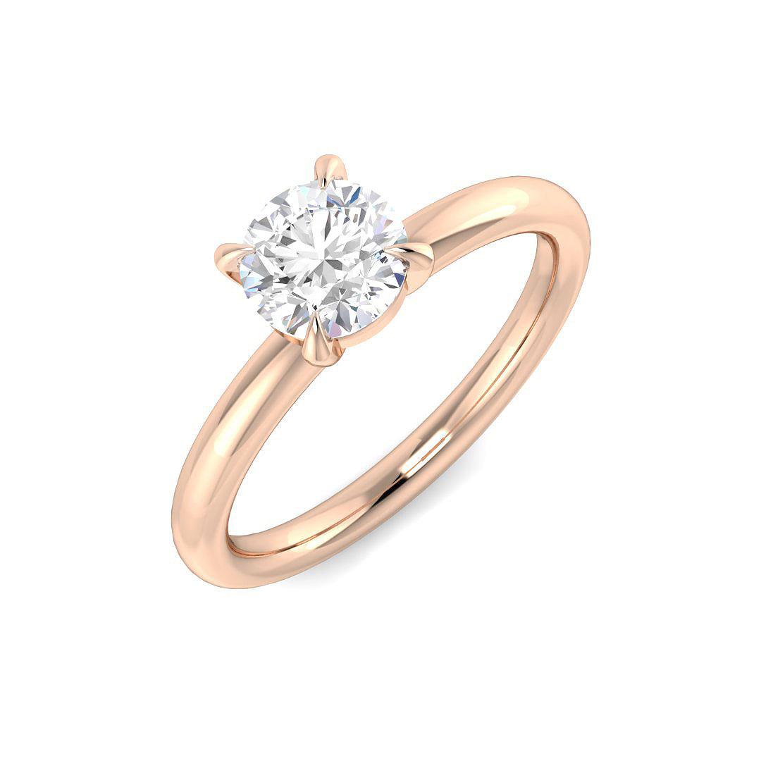 Engagement Lab-Grown Diamond Ring 0.73ct–0.75ct – SR3807 – 18k Rose Gold