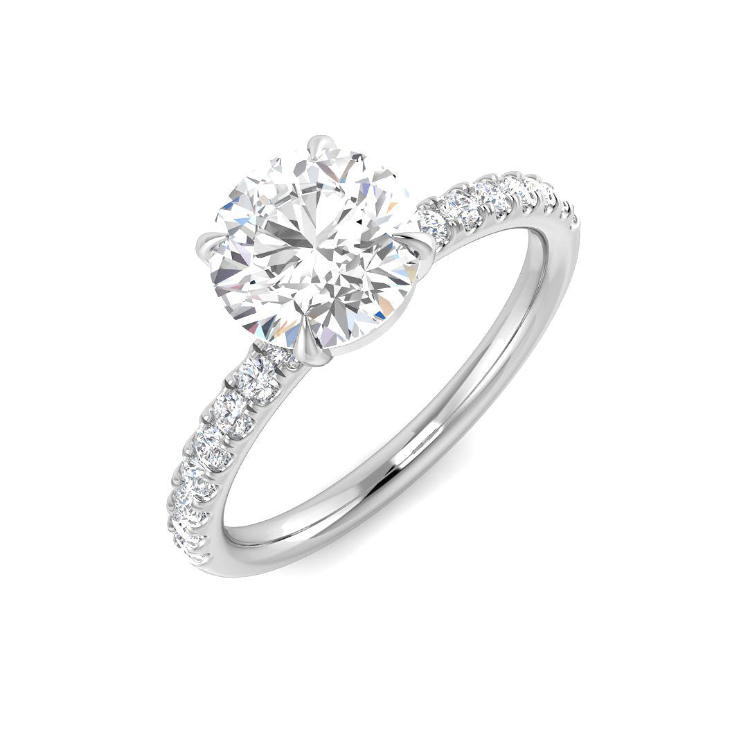 Engagement Lab-Grown Diamond Ring 1.78ct – SR3813 – 18k White Gold