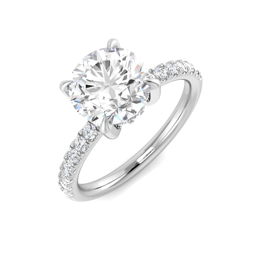 Engagement Lab-Grown Diamond Ring 2.35ct – SR3814 – 18k White Gold