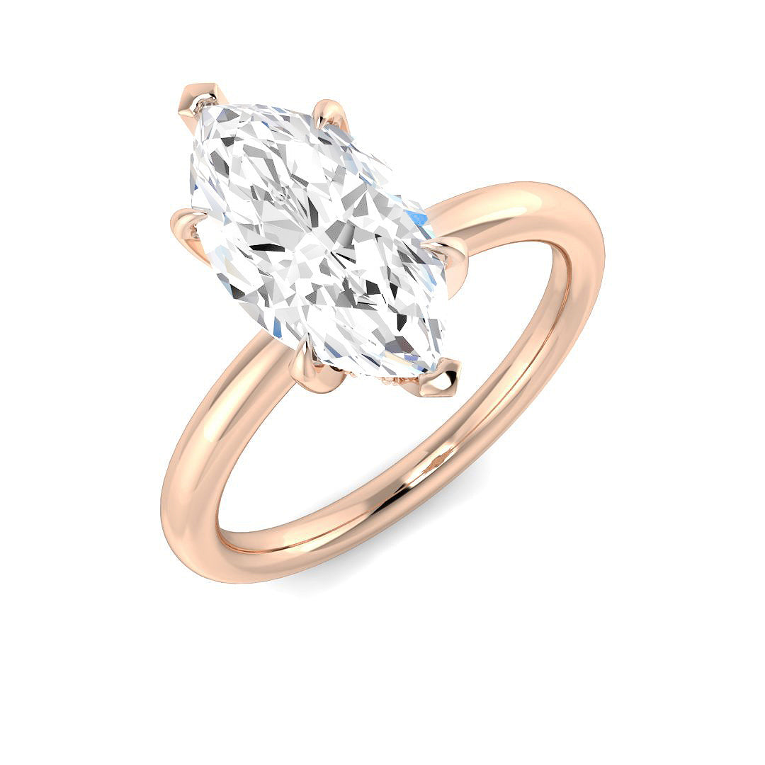 Engagement Lab-Grown Diamond Ring 2.17ct – SR3818 – 18k Rose Gold