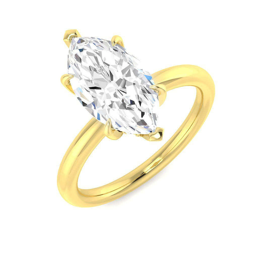 Engagement Lab-Grown Diamond Ring 2.17ct – SR3818 – 18k Yellow Gold