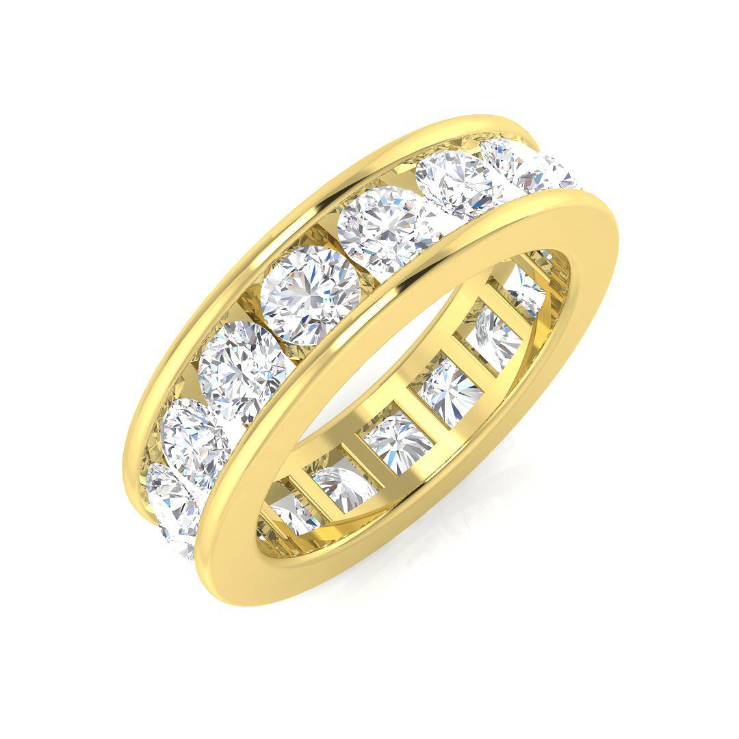 Full Eternity Diamond Ring 0.5ct–3.3ct – SL4304 – 18k Yellow Gold