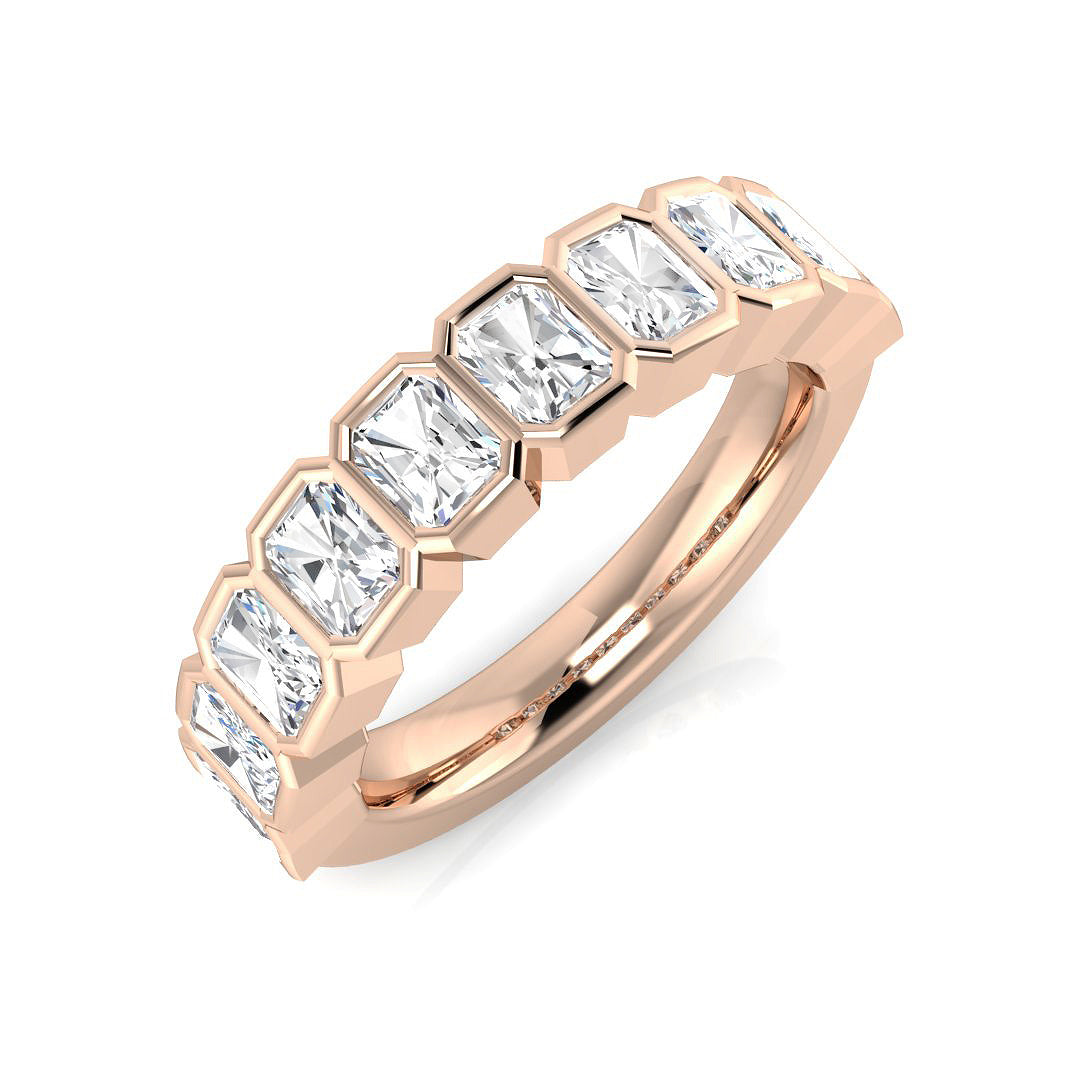 Half Eternity Diamond Ring 1.06ct–2.08ct – SR3896 – 18k Rose Gold