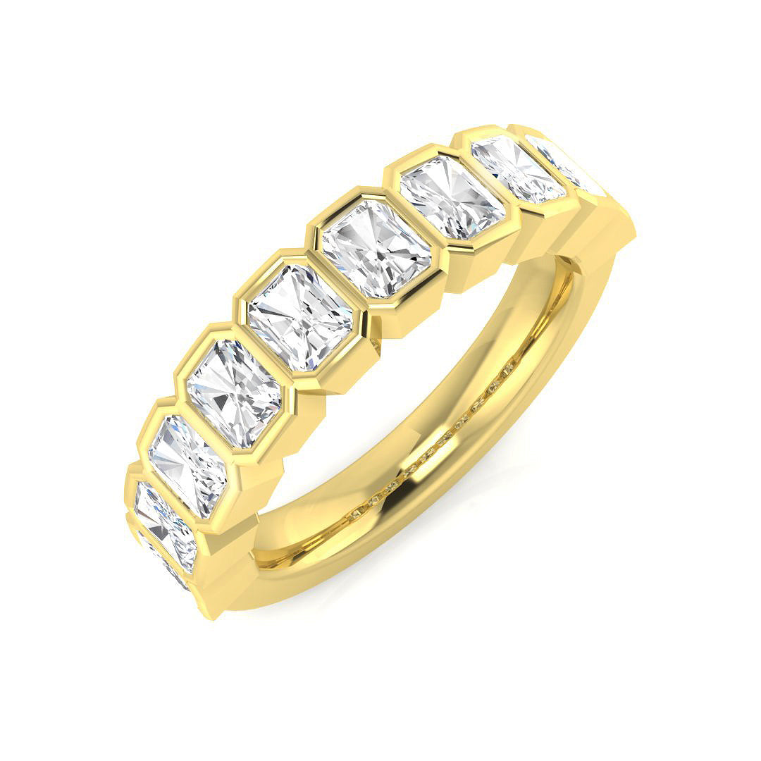 Half Eternity Diamond Ring 1.06ct–2.08ct – SR3896 – 18k Yellow Gold