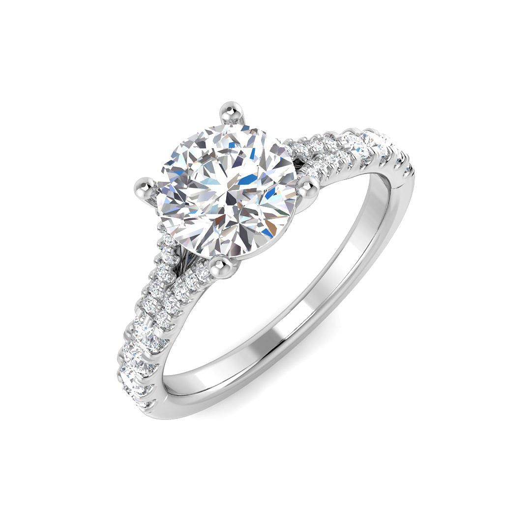 Engagement Lab-Grown Diamond Ring 1.59ct – SR3973 – 18k White Gold