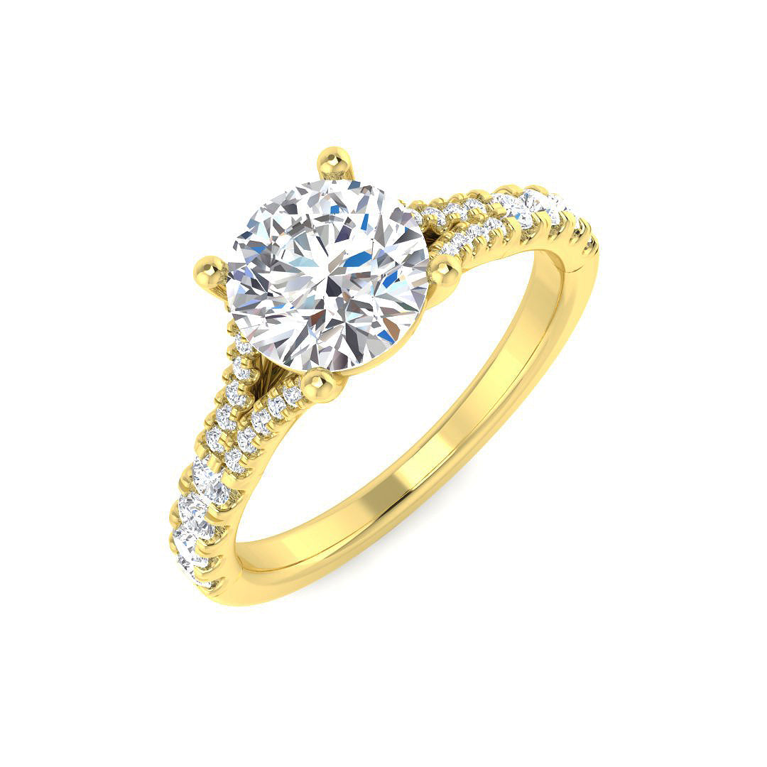 Engagement Lab-Grown Diamond Ring 1.59ct – SR3973 – 18k Yellow Gold