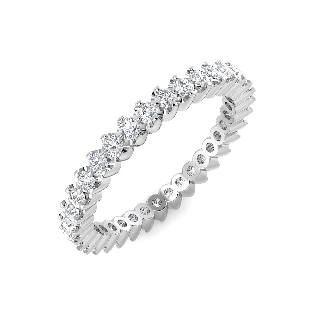Full Eternity Diamond Ring 0.61ct – SR3991 – 18k White Gold