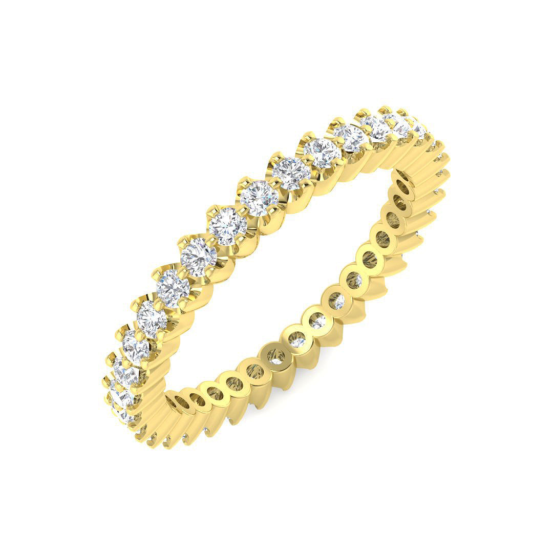 Full Eternity Diamond Ring 0.61ct – SR3991 – 18k Yellow Gold