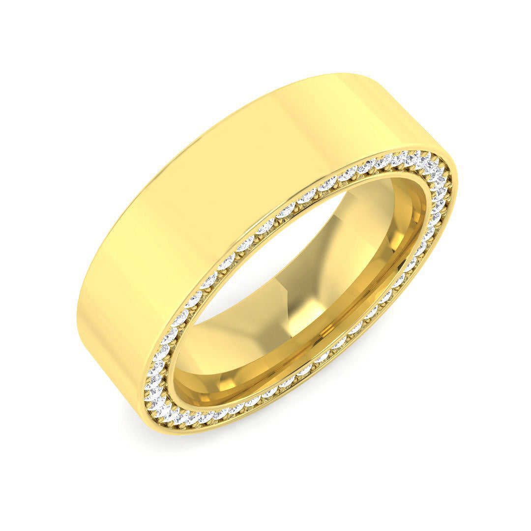 Signet Diamond Ring 0.73ct–0.88ct – SR4056 – 18k Yellow Gold
