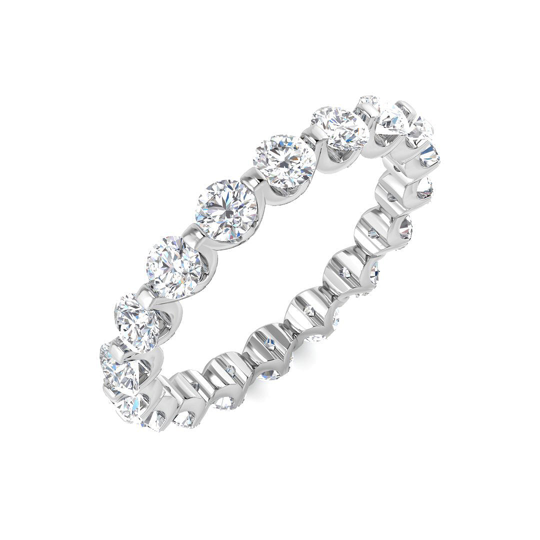 Full Eternity Diamond Ring 1.98ct – SR4069 – 18k White Gold