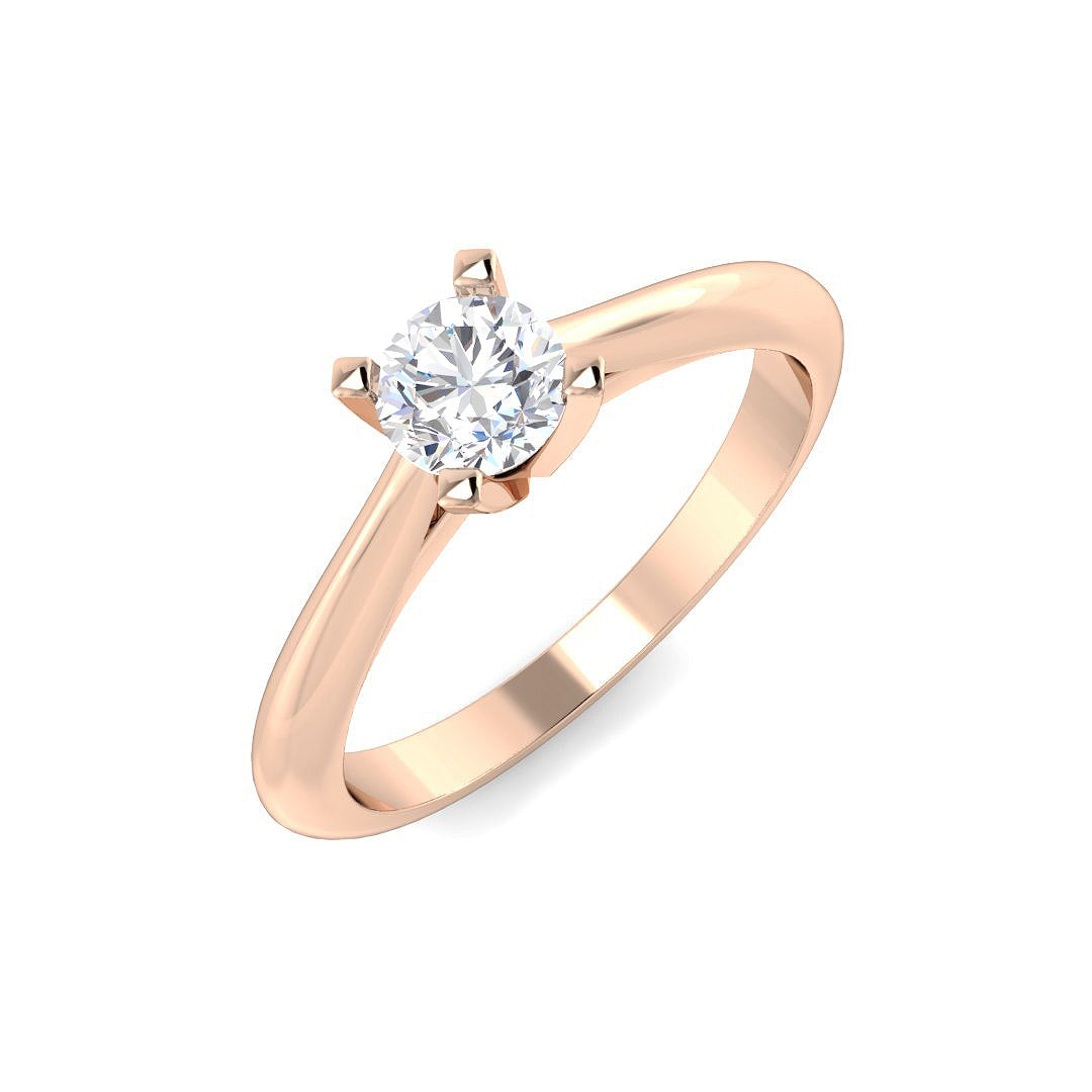 Engagement Diamond Ring 0.41ct – SR4130 – 18k Rose Gold