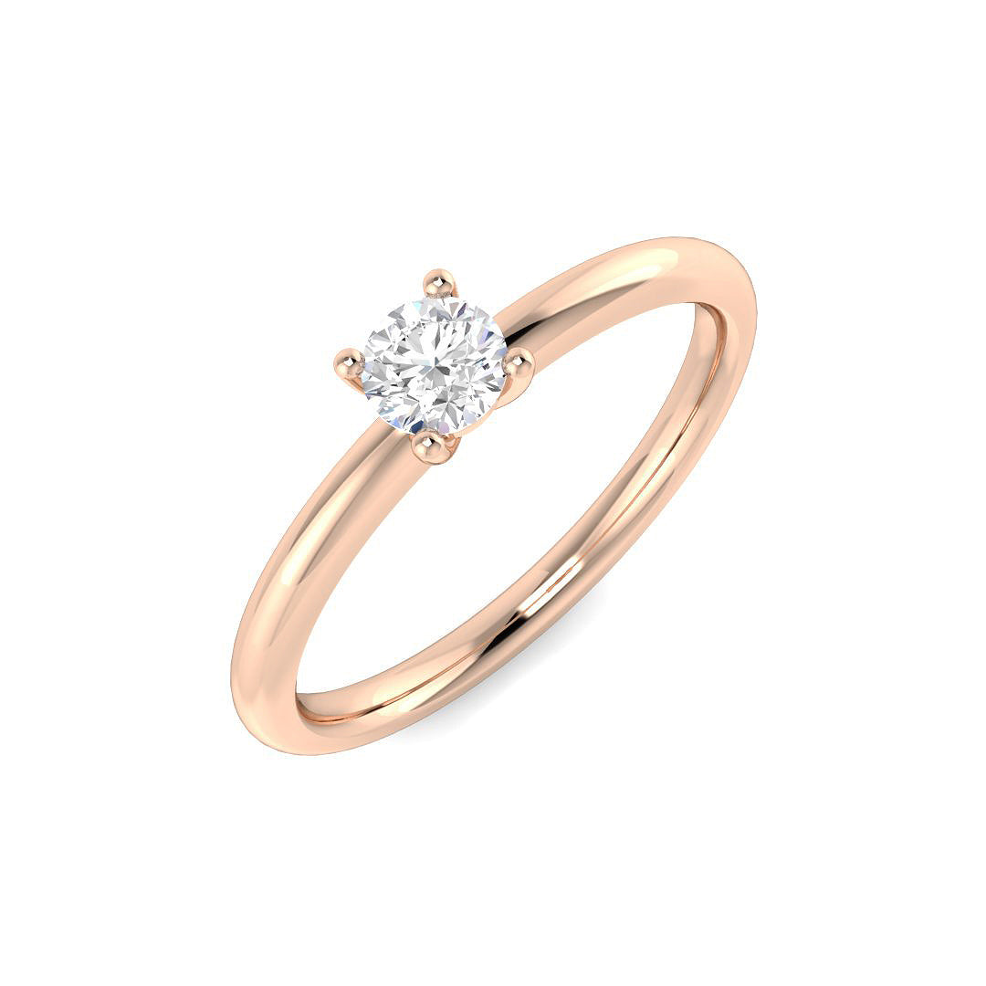 Engagement Diamond Ring 0.25ct – SR4312 – 18k Rose Gold