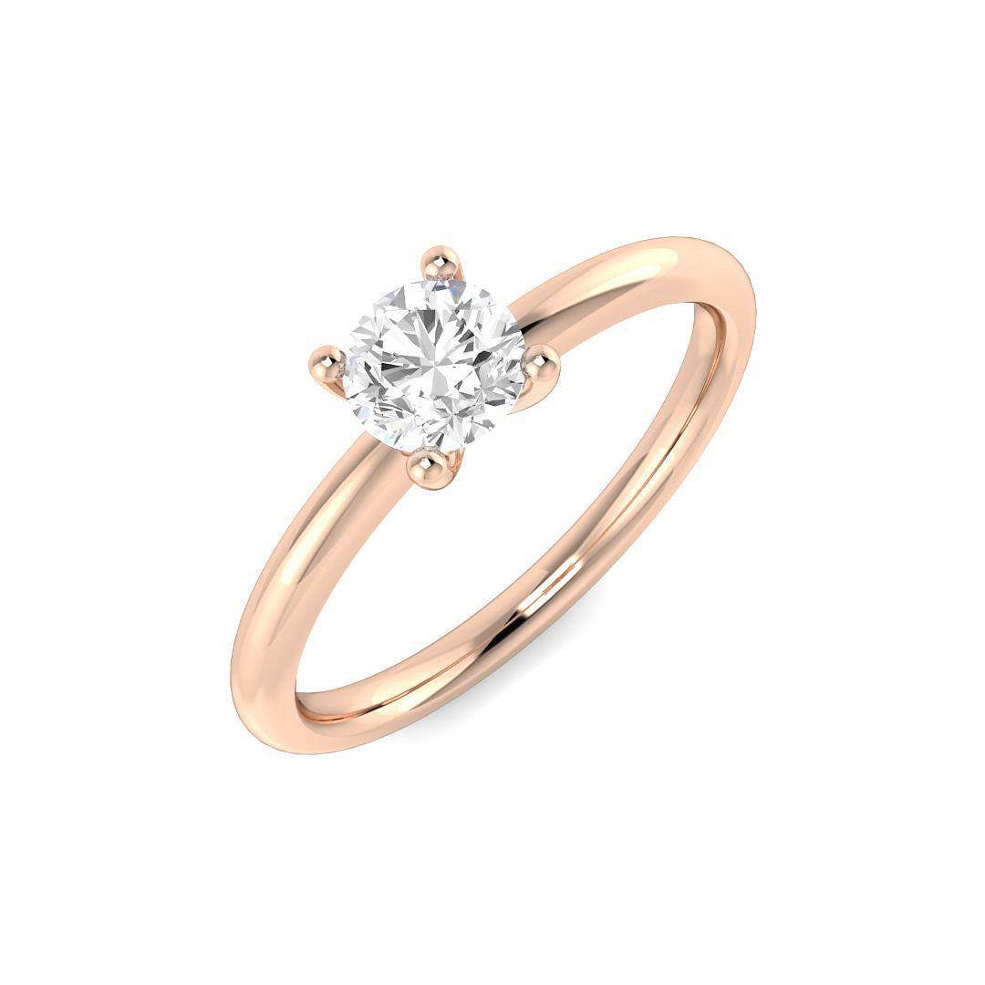 Engagement Diamond Ring 0.54ct – SR4313 – 18k Rose Gold