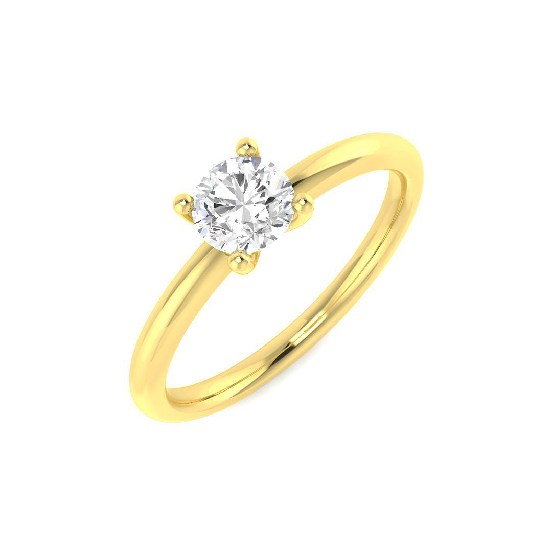 Engagement Diamond Ring 0.54ct – SR4313 – 18k Yellow Gold