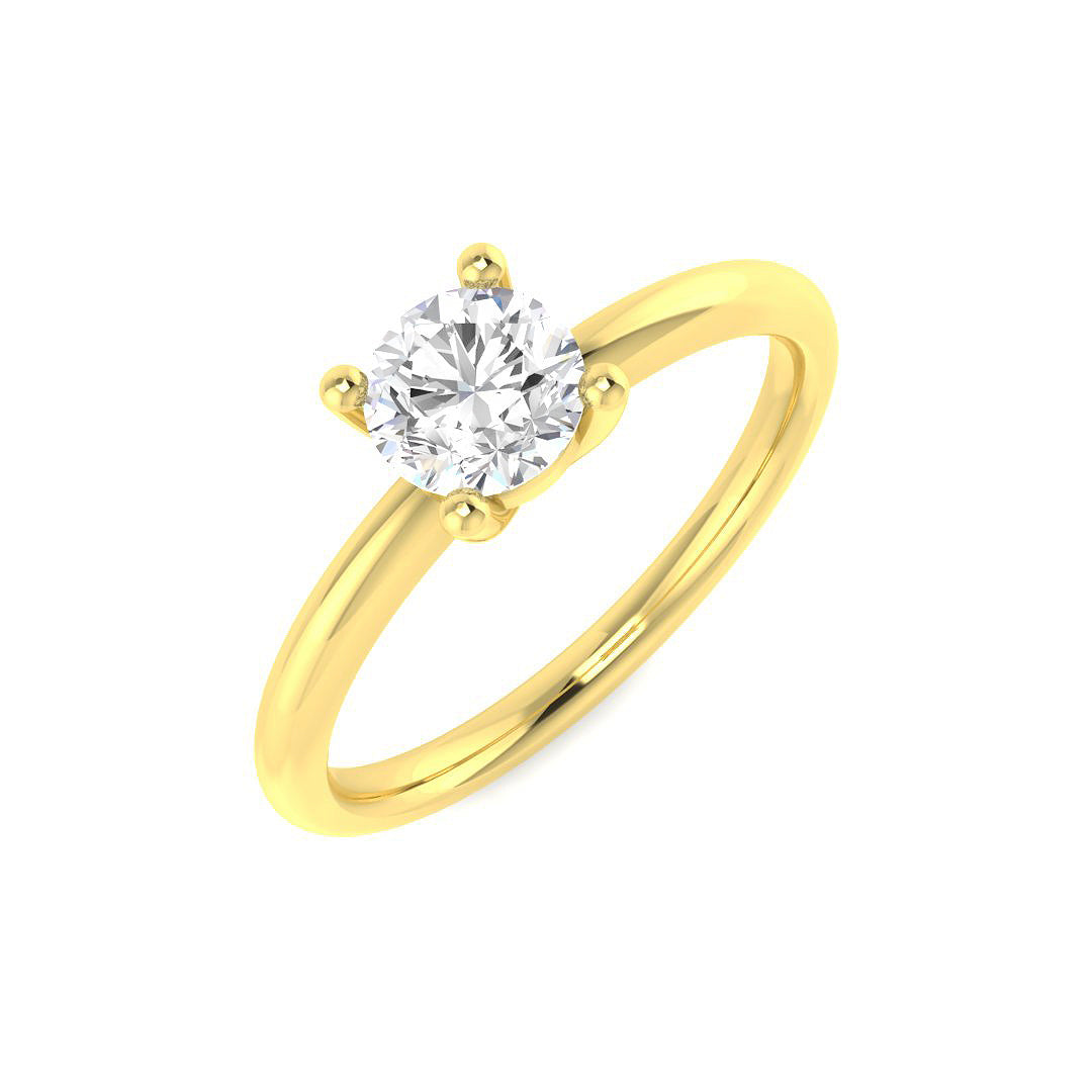 Engagement Diamond Ring 0.67ct – SR4314 – 18k Yellow Gold