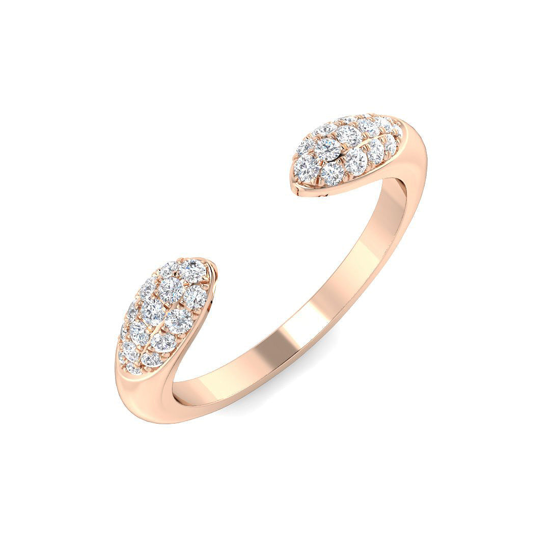 Fancy Diamond Ring 0.23ct – SR4351 – 18k Rose Gold