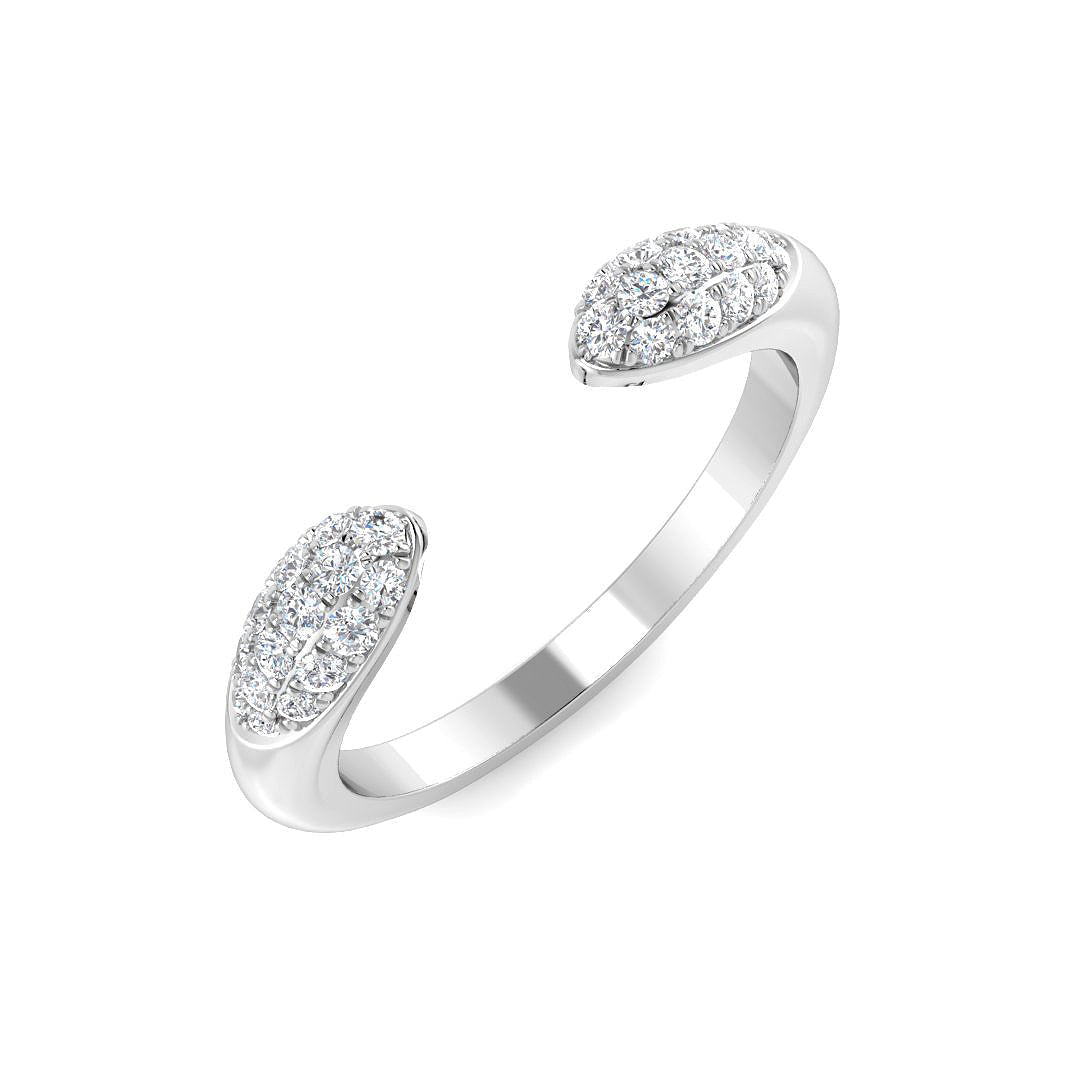 Fancy Diamond Ring 0.23ct – SR4351 – 18k White Gold