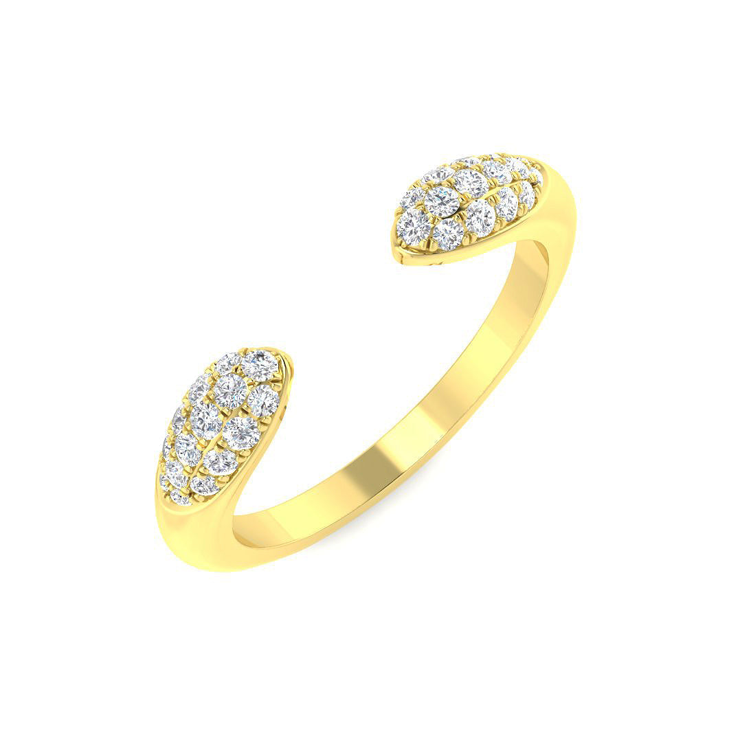 Fancy Diamond Ring 0.23ct – SR4351 – 18k Yellow Gold