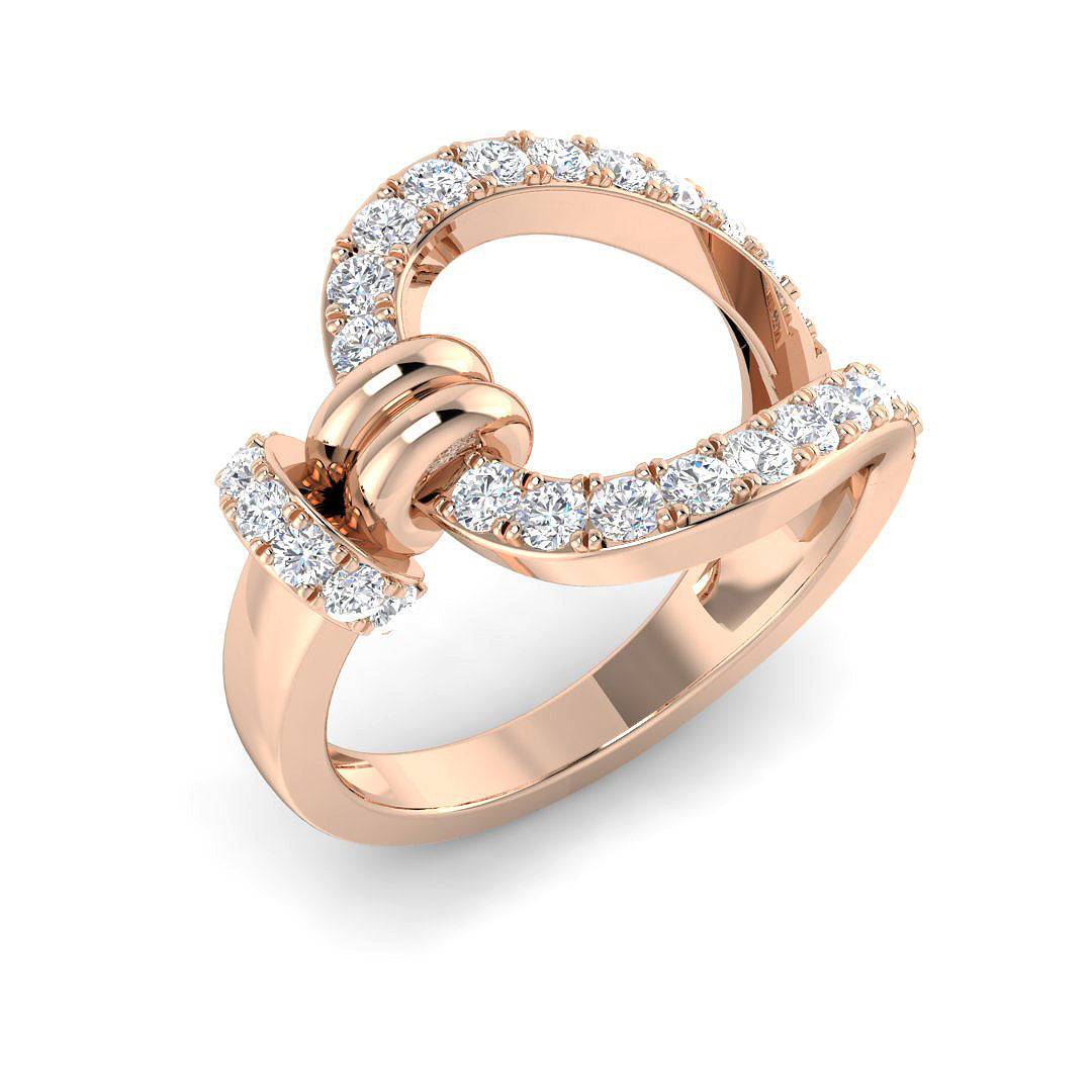 Fancy Diamond Ring 0.69ct – SR4368 – 18k Rose Gold