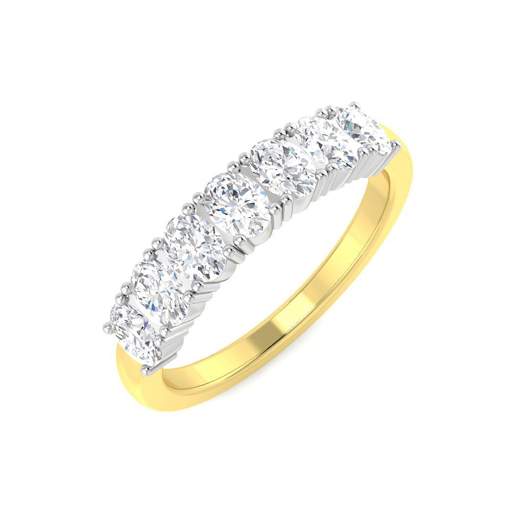Multi Stone Diamond Ring 1.05ct–1.57ct – SR4383 – 18k Yellow Gold