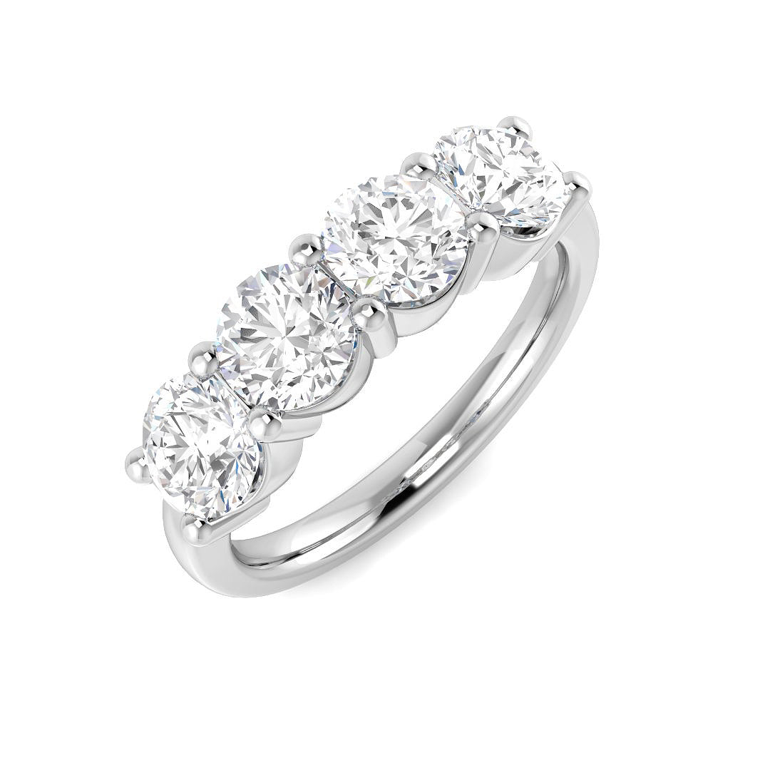 Five Stone Diamond Ring 0.44ct–2.05ct – SR3605 – 18k White Gold