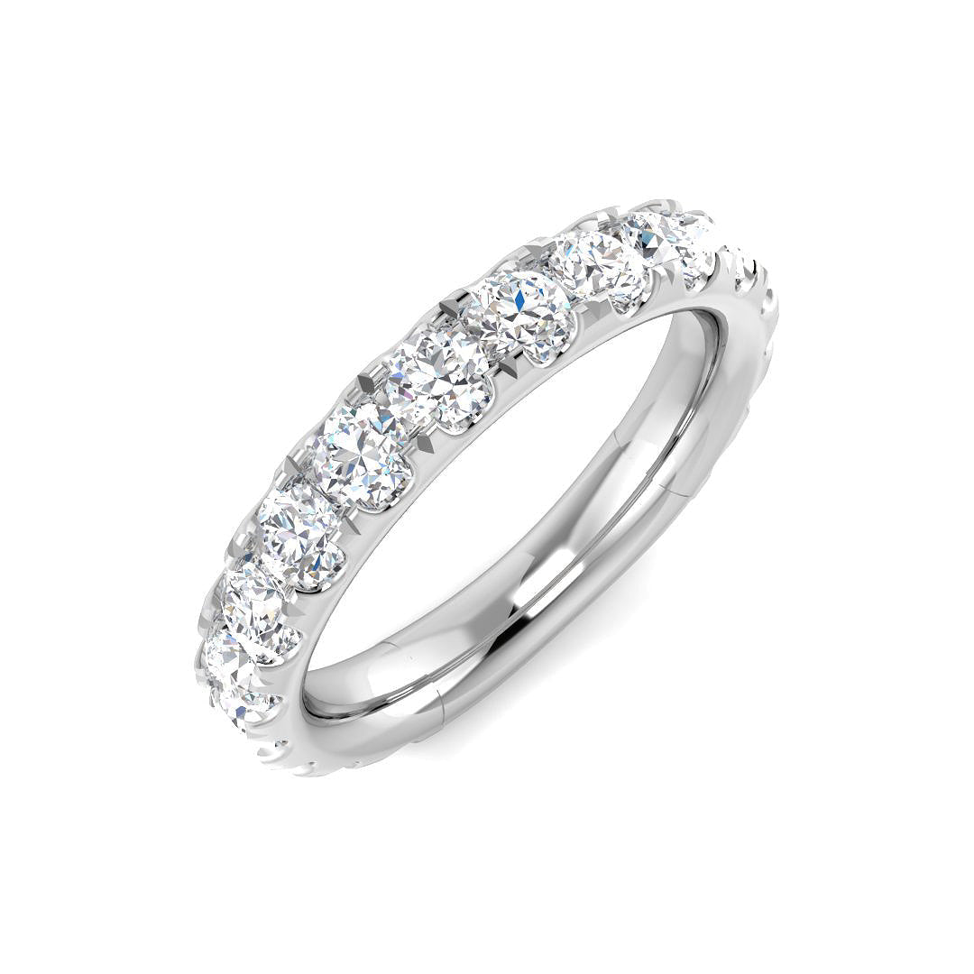 Half Eternity Diamond Ring 0.59ct–1.47ct – SR3209 – 18k White Gold